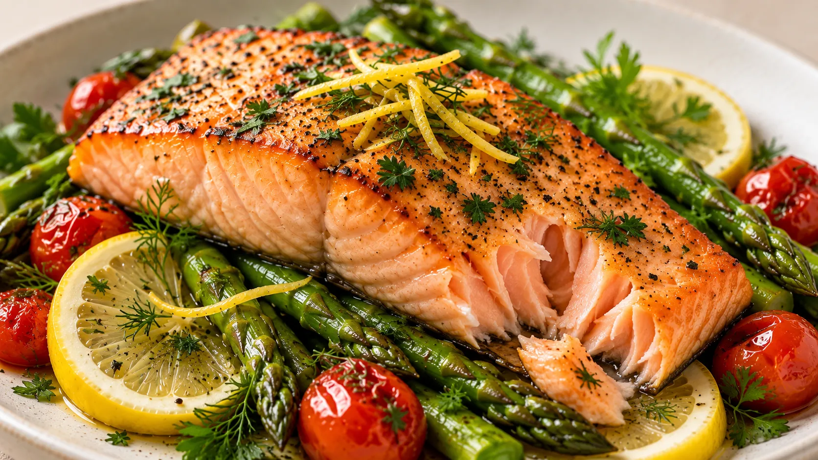 Saumon au citron et fines herbes