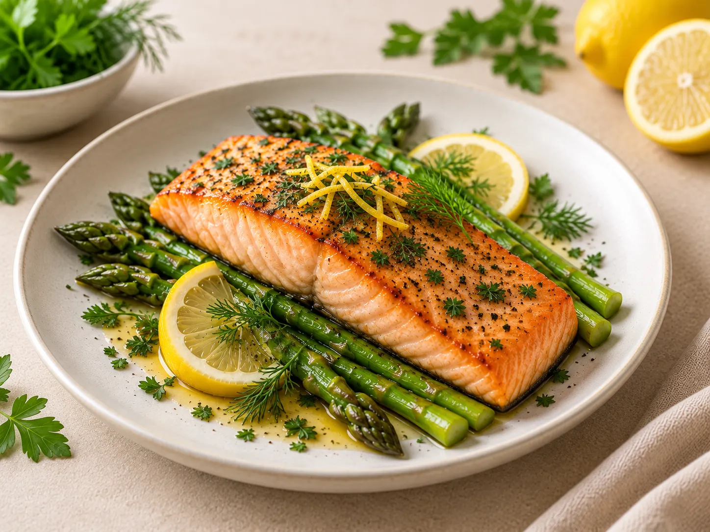 Le plat prêt à être servi